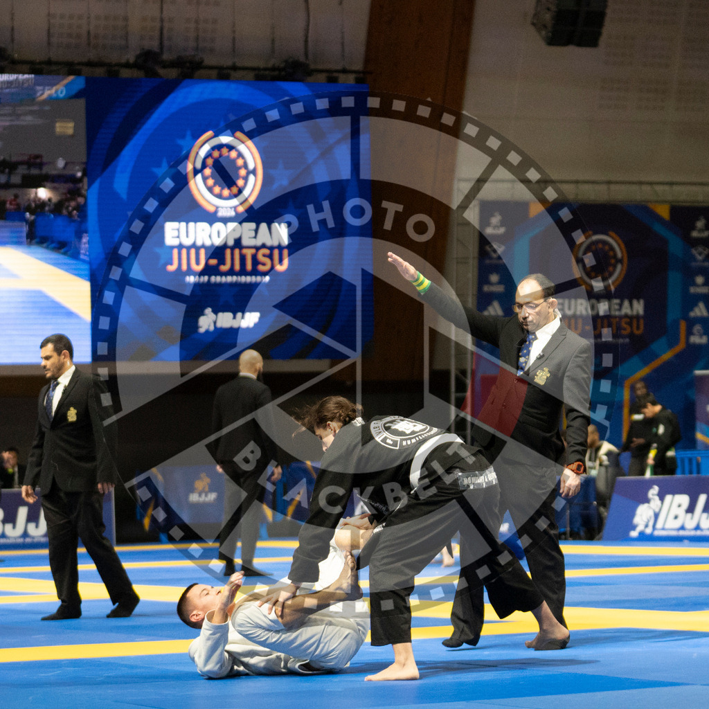 20240119PBB1071 | Fighters compete during the IBJJF European Championship in Paris, France, on January 19, 2024.