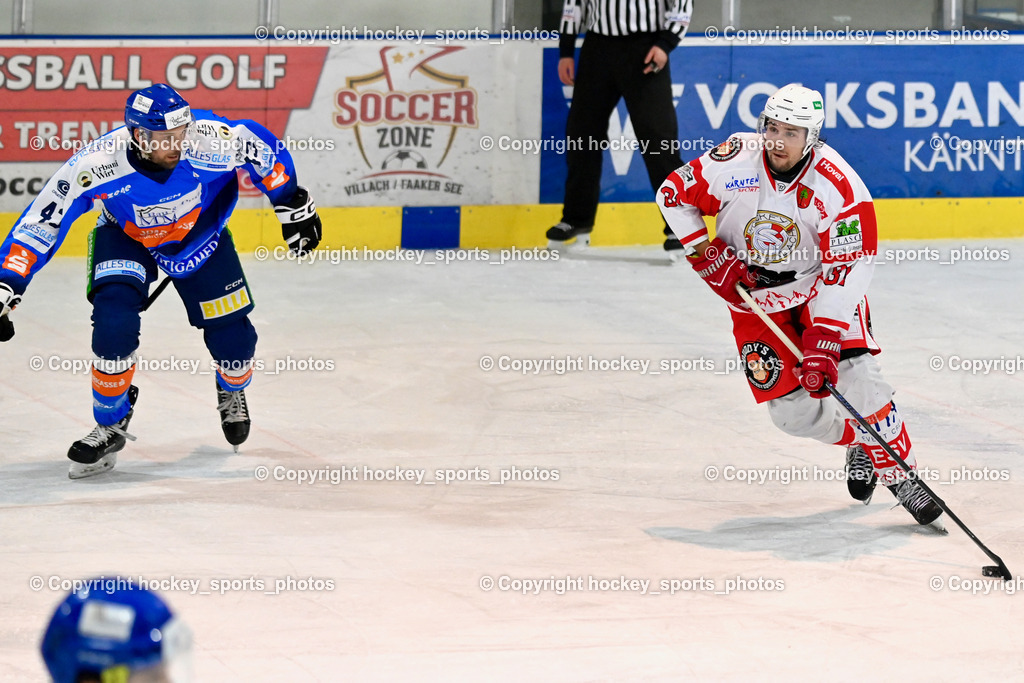ESC Steindorf vs. ESV Ferlach  | #43 Oraze Martin ESC Steindorf, #81 Potocnik Kristof ESV Ferlach, ESC Steindorf vs. ESV Ferlach , ESC Steindorf vs. ESV Ferlach  am 15.02.2026 in Steindorf (Ossiachersee Halle), Austria, (Photo by Bernd Stefan)