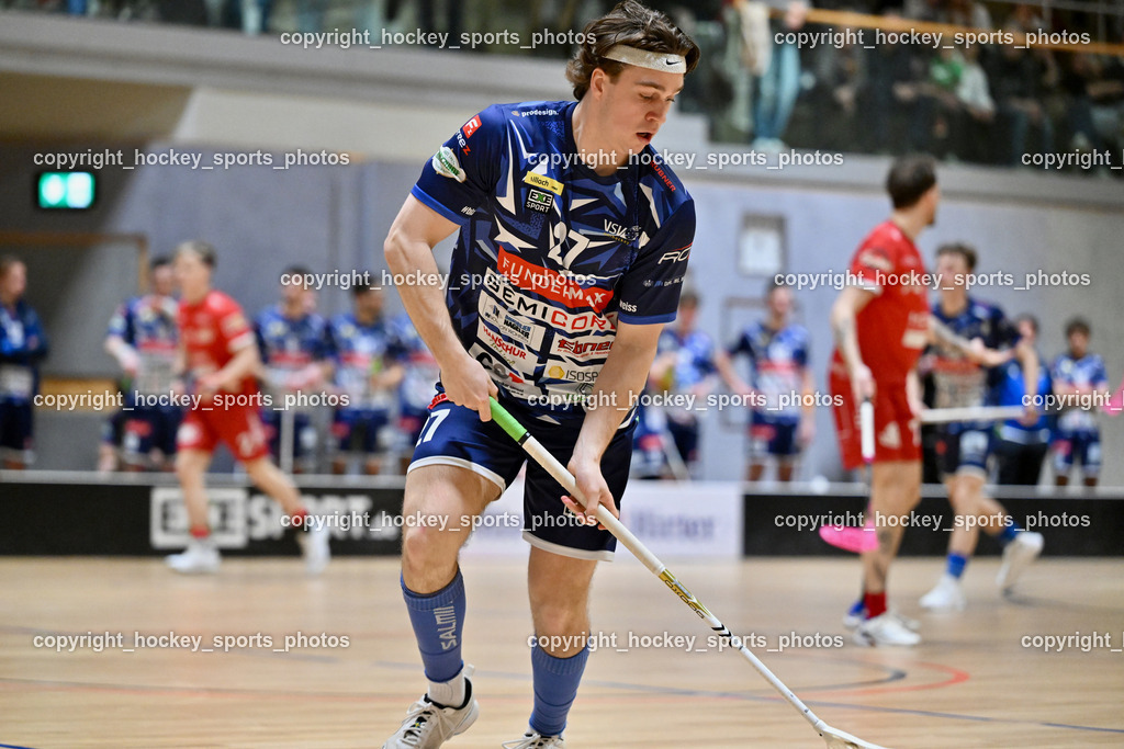 KAC Floorball vs. VSV Unihockey | #27 Lukas Florianschitz VSV Unihockey, KAC Floorball vs. VSV Unihockey, KAC Floorball vs. VSV Unihockey am 21.03.2026 in Klagenfurt (Ballspielhalle Waidmannsdorf), Austria, (Photo by Bernd Stefan)