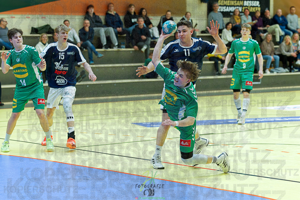 mJB Pokalrunde dt. Meisterschaft, TV Hüttenberg - TSV GWD Minden | mJB Pokalrunde dt. Meisterschaft, TV Hüttenberg - TSV GWD Minden am 15.03.2025 in Münchholzhausen (Sporthalle Münchholzhausen)Photo © 2025 - Jörg Heinrich - Realisiert mit Pictrs.com