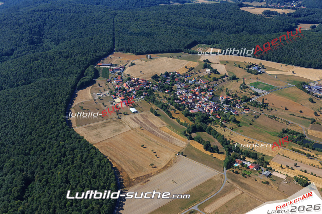 Luftbild von Fatschenbrunn Oberaurach - Luftaufnahme wurde 2015 von https://frankenair.de mittels Flugzeug (keine Drohne) erstellt - die Geschenkidee