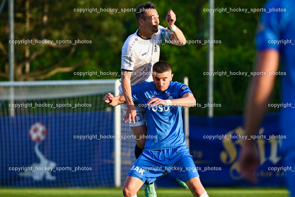 SAK vs. ATUS Velden 19.4.2024 | #15 Manuel Wallner, #7 Hrvoie Jakovljevic SAK, SAK vs. ATUS Velden 19.4.2024, SAK vs. ATUS Velden am 19.04.2024 in Klagenfurt (Sportpark Welzenegg), Austria, (Photo by Bernd Stefan)