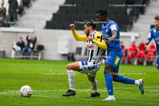 AUT, Admiral Bundesliga, LASK Linz vs SK Sturm Graz | 09.04.2023, Raiffeisen Arena Linz, AUT, Admiral Bundesliga, LASK Linz vs SK Sturm Graz, im Bild Adil Taoui (Lask) vs Amadou Dante (Sturm Graz)


// Admiral Bundesliga Match between LASK Linz and SK Sturm Graz in Linz, Austria on 2023/04/09
