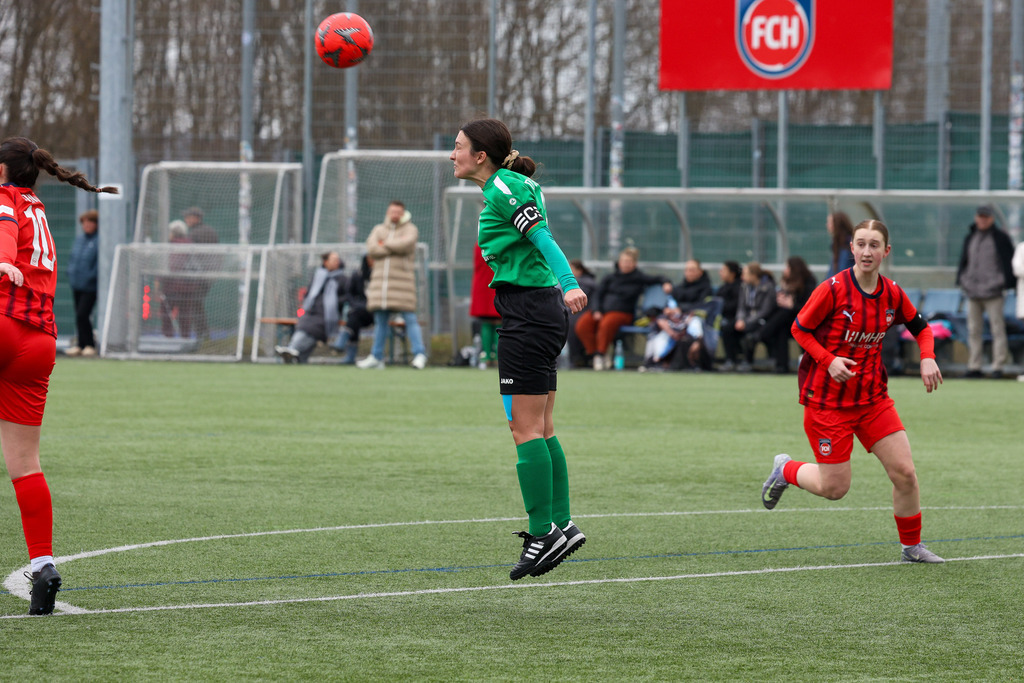 20260315-FCH-Steinheim_026 | 1.FC Heidenheim 1846 II vs. TV Steinheim, Fußball, Frauen, Bezirksliga, 2025/2026, 12. Spieltag, 15.03.2026 in Heidenheim, Kunstrasen b. Voith-Arena West(Foto: Michael Bulling) - Realisiert mit Pictrs.com