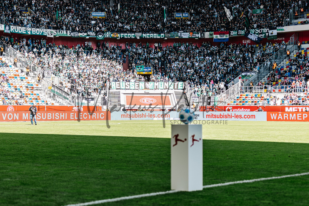 2. Bundesliga, Saison 2024/25, 28. Spieltag: Fortuna Düsseldorf - SC Preußen Münster | Düsseldorf, 05.04.2025: 2. Bundesliga, 28. Spieltag, Fortuna Düsseldorf gegen SC Preußen Münster in der Merkur Spiel-Arena in Düsseldorf. Foto: sportfotografie.ms | Markus Paletta - Realisiert mit Pictrs.com
