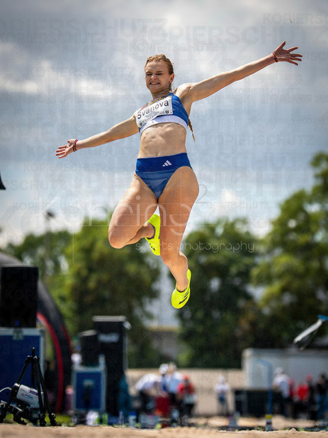 Juniorengala 2026; Mannheim, 14.06.2026 | MANNHEIM, GERMANY - JUNE 14, 2026 :  Dominika Svanova (SVK/Slovakia) competing in the women’s long jump during the Juniorengala 2026 at Michael-Hoffmann-Stadion on June 14, 2026 in Mannheim, Germany.