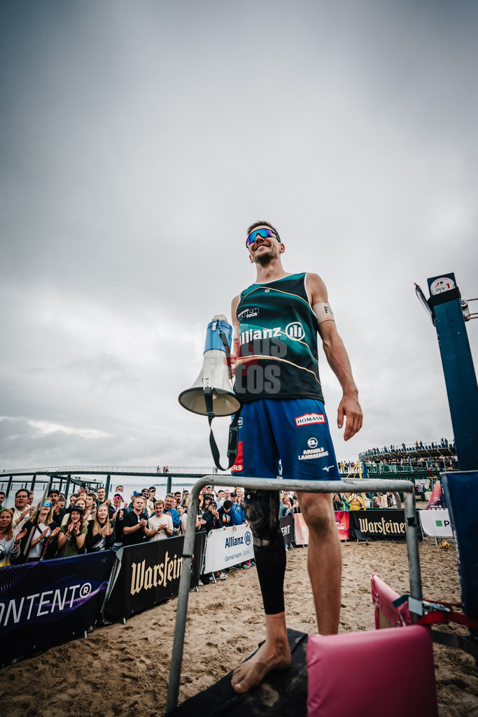 Beachvolleyball | Männer | Deutsche Meisterschaften 2025 Timmendorfer Strand | 05.09.2025 | David Poniewaz verabschiedet sich nach seinem letzten Spiel seiner Karriere