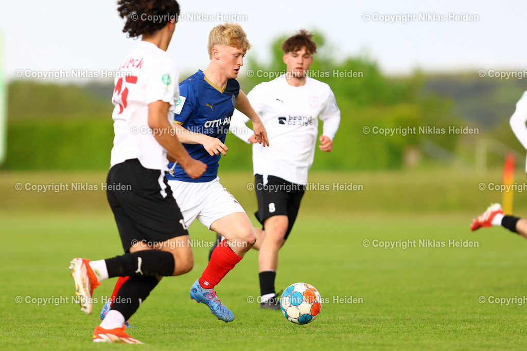 NH_JFVLübeckU19_HolsteinKielU19_SHFVLandespokal_14052026 | #5 Lasse Suder (Holstein Kiel U19)Fußball I Junioren I SHFV-Landespokal (A-Junioren) I Saison 2025-2026 I Finale I JFV Lübeck U19 - Holstein Kiel U19 I 14.05.2026 I Uwe-Seeler-Fußball-Park