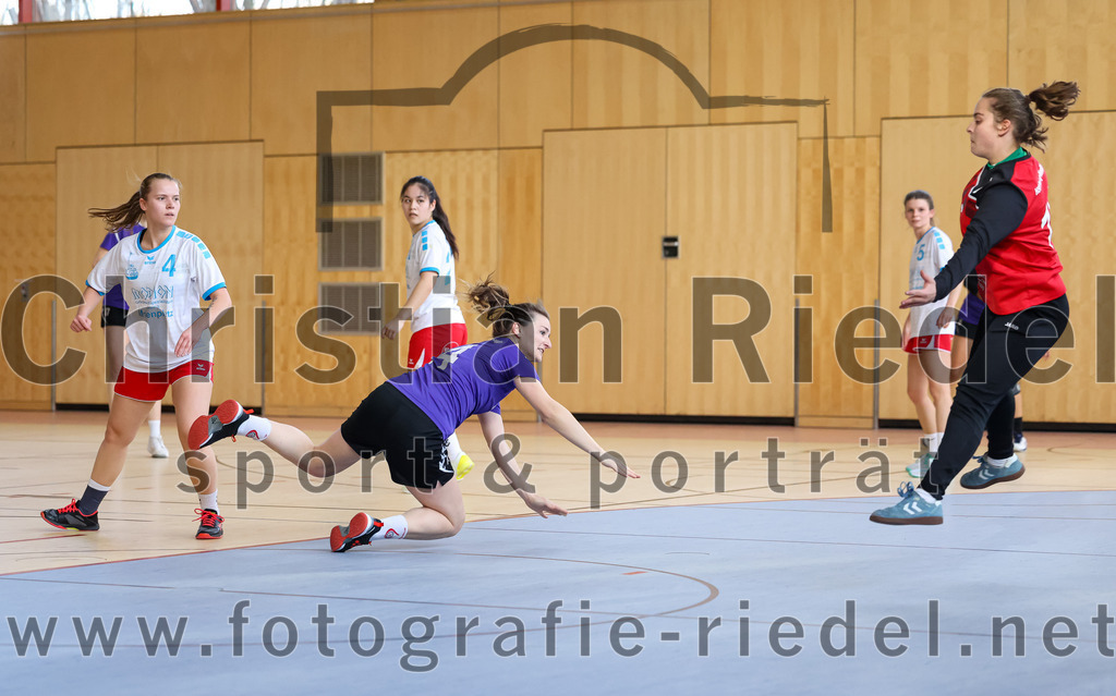 2023-03-18_044_SpVgg_Altenerding_II_gegen_HSG_Freising-Neufahrn_II | Erding, Deutschland, 18.03.2023:
Handball, Bezirksliga Frauen Altbayern 2022 / 2023, 14. Spieltag, SpVgg Altenerding II gegen HSG Freising-Neufahrn II, Endergebnis: 25:27

Sofia Knecht (HSG Freising-Neufahrn, #4), Katharina Gotz (SpVgg Altenerding, #14), Torfrau Hanna Knecht (HSG Freising-Neufahrn, #16)

Foto: Christian Riedel / fotografie-riedel.net