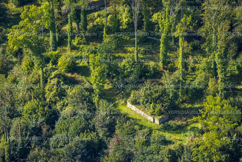 Arnsberg230904903 | Luftbild, Schlossruinen Waldgebiet Rüdenburg, Arnsberg, Sauerland, Nordrhein-Westfalen, Deutschland