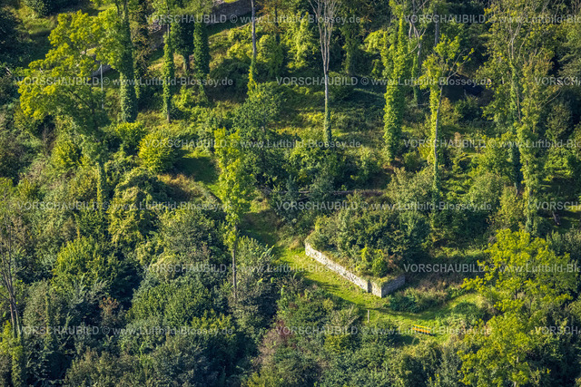 Arnsberg230904903 | Luftbild, Schlossruinen Waldgebiet Rüdenburg, Arnsberg, Sauerland, Nordrhein-Westfalen, Deutschland