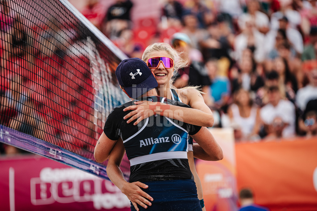 Beachvolleyball | Frauen | Allianz German Beach Tour 2024 | Tourstop Kühlungsborn | 10.08.2024 | v.l. Melanie Gernert und Nele Barber