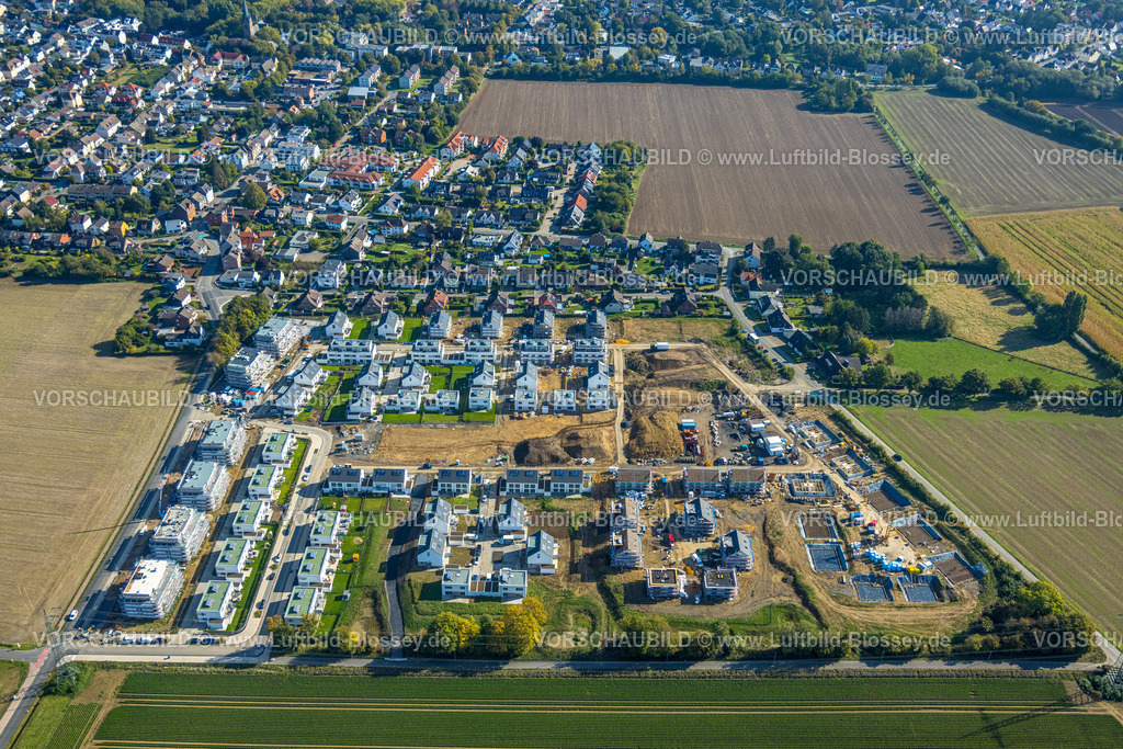 Holzwickede220900722 | Luftbild, Baustelle und Neubau Wohnpark Emscherquelle in Hohenleuchte, Holzwickede, Ruhrgebiet, Nordrhein-Westfalen, Deutschland