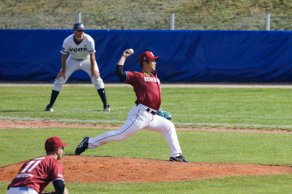 HEIREG_250907_1148 | Baseball-Bundesliga, Deutsche Meisterschaft, DBL, Guggenberger Legionäre vs. Heidenheim Heideköpfe, Spiel 4, Heidenheim, Regensburg, HellensteinEnergie Ballpark - Realisiert mit Pictrs.com
