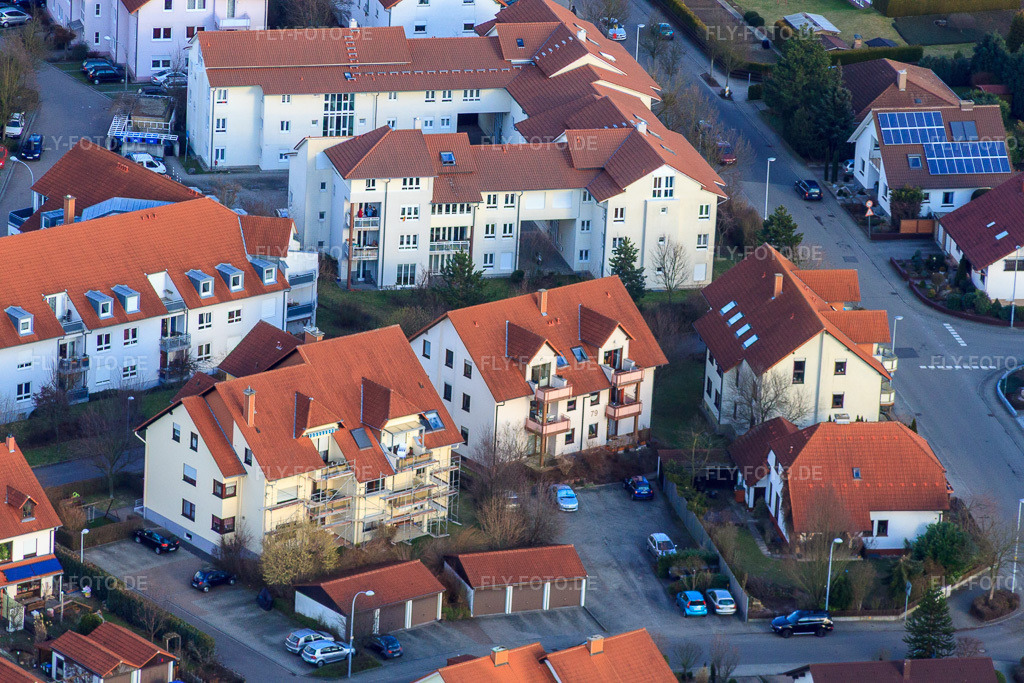 Luftbild: Laurentiusring in Herxheim bei Landau im Bundesland Rheinland-Pfalz in Deutschland. Foto: IMG_37152.jpg vom 22.01.2011 durch Werner Riehm/FLY-FOTO.de