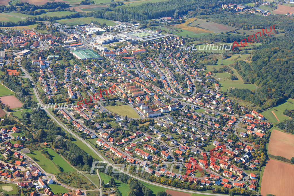 Luftbild von  Ebern - Luftaufnahme wurde 2015 von https://frankenair.de mittels Flugzeug (keine Drohne) erstellt - die Geschenkidee