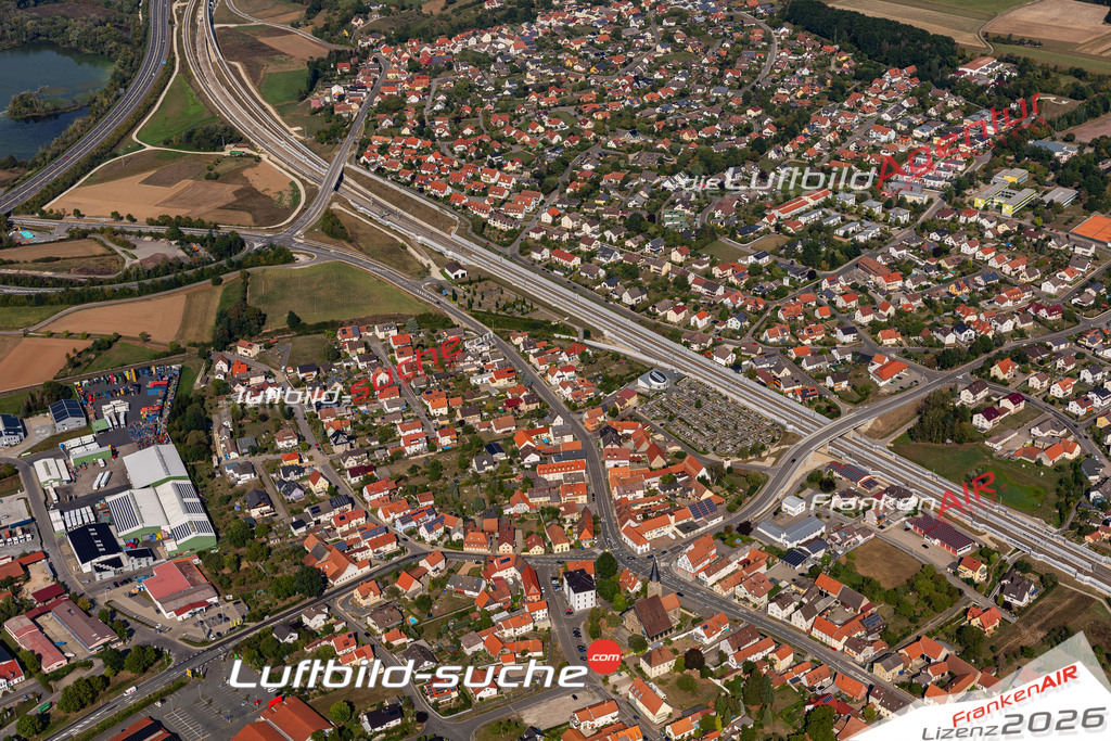 Das Luftbild der Stadt Breitengüßbach wurde 2019 vom Flugzeug heraus erstellt (keine Drohne) Aufnahmehöhe ca.400 Meter- hohe Auflösung- beste Druck-Qualität garantiert!