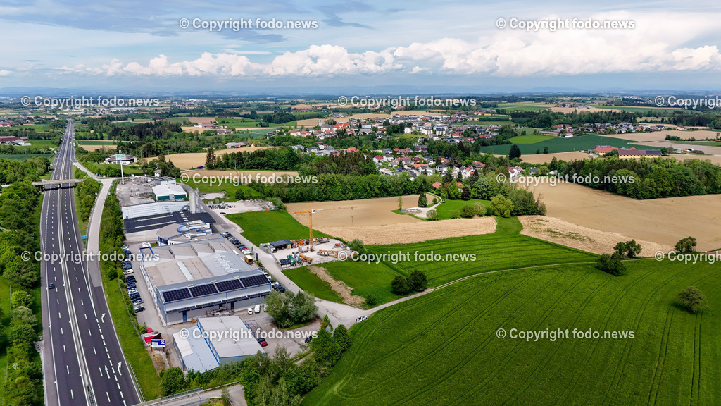 Ried im Traunkreis_ Gewerbegrundstueck_ 06.05.2024-8 | 06.05.2024, Ried im Traunkreis, AUT, Bauland, Gewerbegebiet, im Bild Grundstueck, Drohne