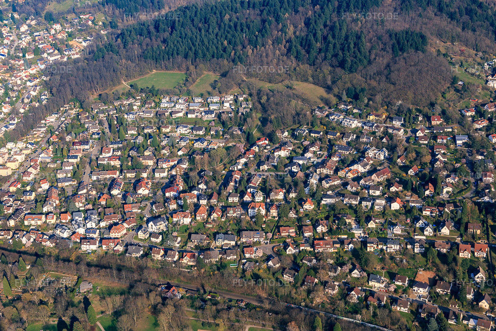 Luftbild: Fillibachstr im Ortsteil Zähringen in Freiburg im Bundesland Baden-Württemberg in Deutschland. Foto: IMG_113040.jpg vom 22.03.2019 durch Werner Riehm/FLY-FOTO.de