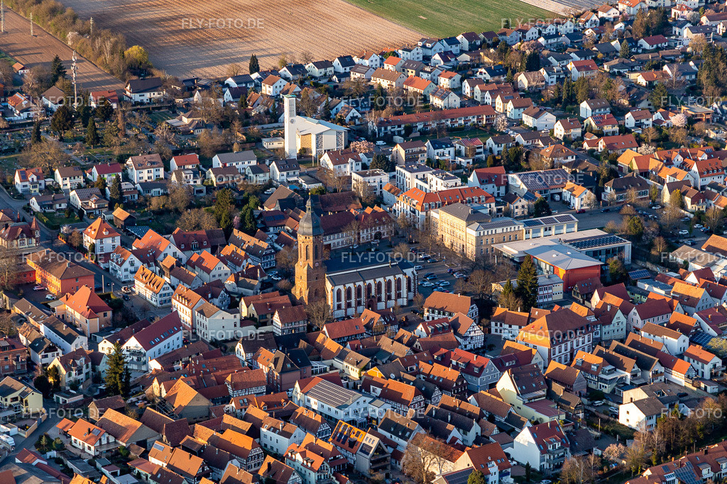 Marktplatz | Luftbild: Marktplatz in Kandel im Bundesland Rheinland-Pfalz in Deutschland. Foto: IMG_131046.jpg vom 22.03.2022 durch ©2025 Werner Riehm fly-foto.de/copyright - Realisiert mit Pictrs.com