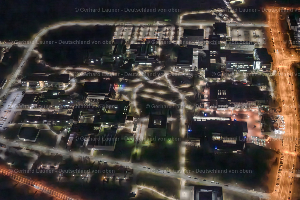 3901224 | Campus und Universitätsgelände Hubland, Würzburg, Nachtaufnahme