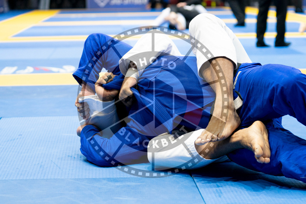 20240124PBB03865 | Fighters compete during the second day of the IBJJF European Championship in Paris, France, on January 24, 2024.