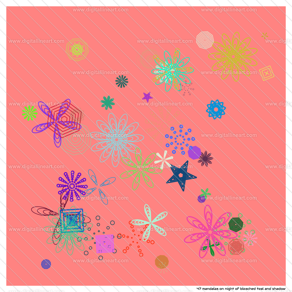 47-mandalas-night-of-bleached-teal-and-shadow | digitallineart - Realisiert mit Pictrs.com