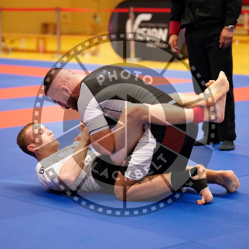 20240203PBB09989 | Fighters compete during the Brazilian Jiu-Jitsu Championship of the AJP Tour in Maintal by Frankfurt am Main, Germany, on February 2, 2024.
