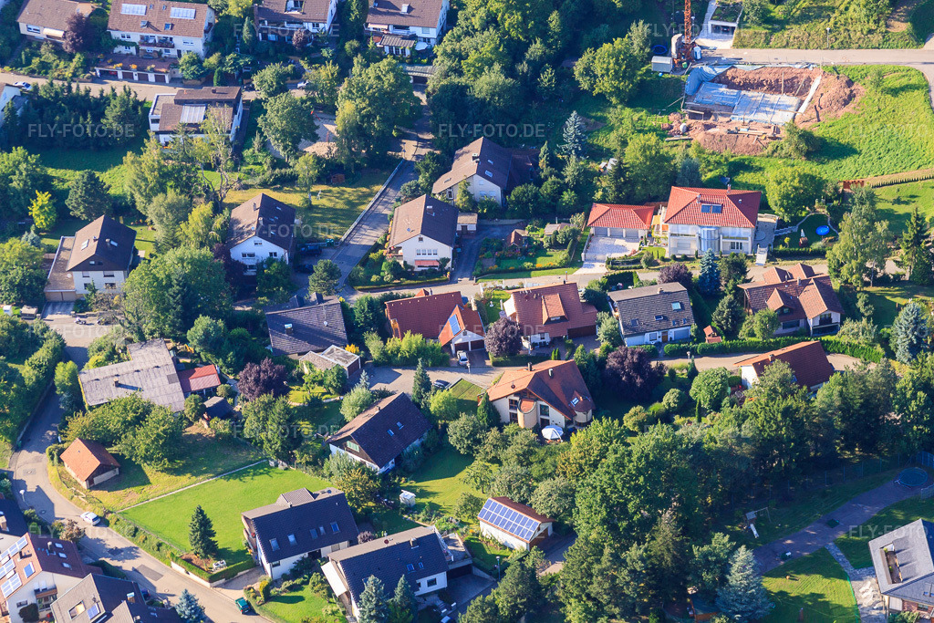 Luftbild: Kleinwäldle im Ortsteil Ellmendingen in Keltern im Bundesland Baden-Württemberg in Deutschland. Foto: IMG_32424.jpg vom 21.08.2010 durch Werner Riehm/FLY-FOTO.de