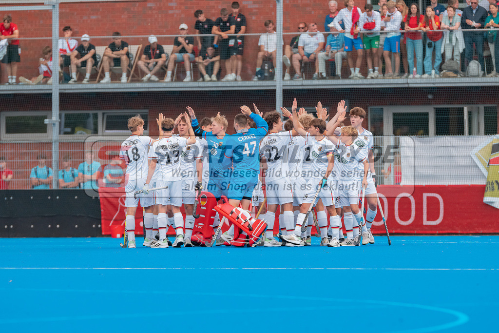 HK_20230716_102803 | Euro Hockey MU18 Boys Finale Belgium vs Germany Championship Girls &amp; Boys am 16.7.2023 CHTC , Krefeld ,