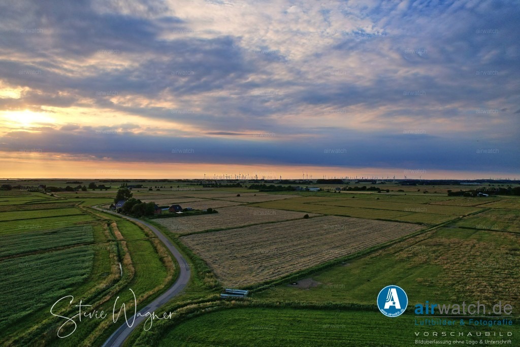 Luftbilder Hattstedtermarsch | Luftbilder, Nordsee, Nordfriesland, Hattstedtermarsch, Sterdebüll, Deichweg, Speckiweg, Seedeichgraben, 