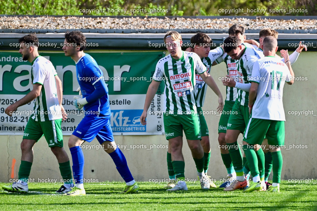 SV Donau Klagenfurt vs. SAK | #19 Sufjan Sulemani SV Donau,  Jubel SV Donau, #17 Dejan Lazarevic SV Donau,  #24 Zoran Vukovic SV Donau,  #1 David Armin Holzer SV Donau,  SV Donau Klagenfurt vs. SAK, SV Donau Klagenfurt vs. SAK am 11.04.2026 in Klagenfurt (Sportplat Donau ), Austria, (Photo by Bernd Stefan)