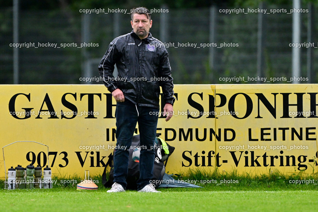 SV Viktoria Viktring vs. FC Mondi Frantschach | Headcoach SV Viktring Christian Sablatnig, SV Viktoria Viktring vs. FC Mondi Frantschach, SV Viktoria Viktring vs. FC Mondi Frantschach am 02.08.2025 in Klagenfurt (Sportplatz Viktrink), Austria, (Photo by Bernd Stefan)