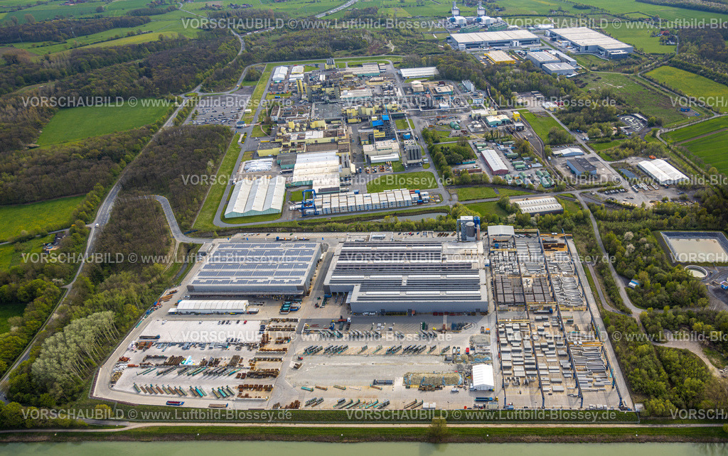 Hamm230405110 | Luftbild, Gewerbegebiet Frielinghauser Straße, Goldbeck Betonelemente, DuBay Polymer, Uentrop, Hamm, Ruhrgebiet, Nordrhein-Westfalen, Deutschland