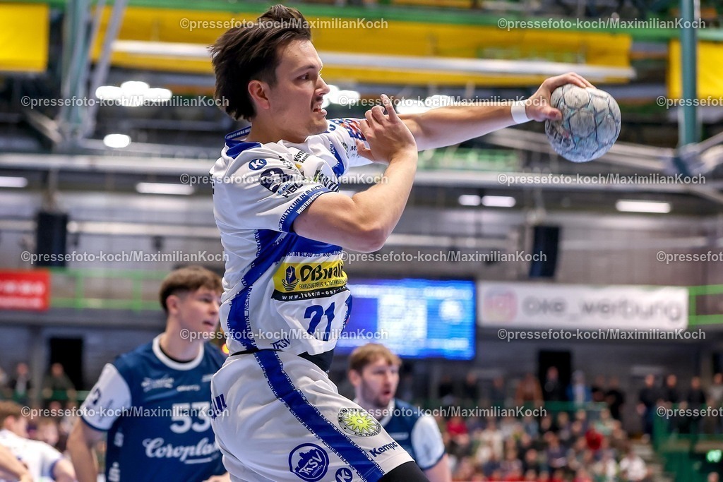 BHC11122501027 | 11.12.2025, Handball, HBL, Bergischer HC - ThSV Eisenach, Unihalle Wuppertal: Moritz Ende (Eisenach #21) 