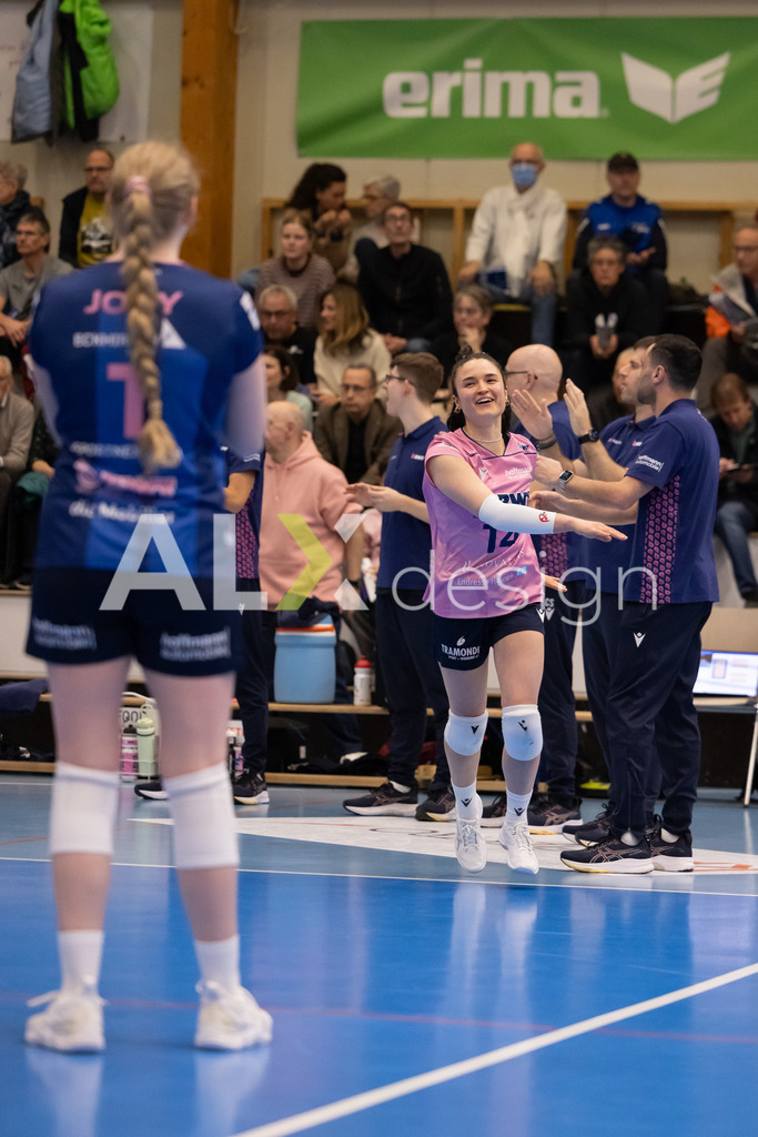 Volleyball I Frauen I Saison 2025-2026 I Volleyball NLA | Women I 1/2 Finals I  VC Kanti Schaffhausen - Sm'Aesch Pfeffingen I 18.03.2026 | 14 Romina Schnyder (CH) (Sm'Aesch Pfeffingen) – Libera - Realisiert mit Pictrs.com