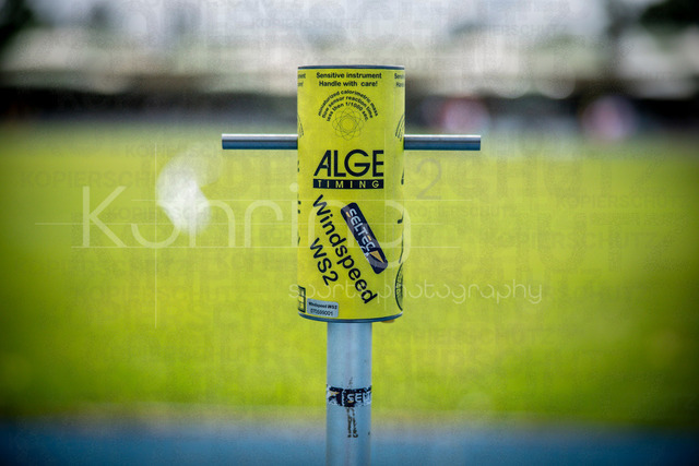 Juniorengala 2026; Mannheim, 14.06.2026 | MANNHEIM, GERMANY - JUNE 14, 2026 : A wind gauge during the Juniorengala 2026 at Michael-Hoffmann-Stadion on June 14, 2026 in Mannheim, Germany.