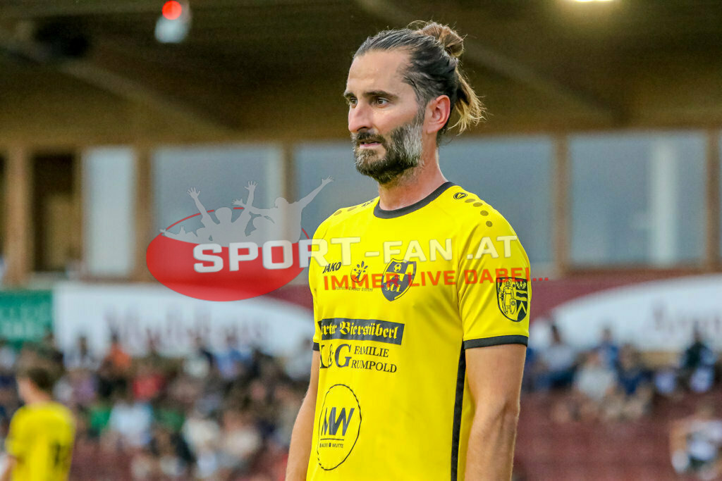SV Feldkirchen - SC Launsdorf 2-1, Unterliga Ost | Marco Oraze (SC Launsdorf #9) SV Feldkirchen - SC Launsdorf 2-1 am 23.08.2023 in Feldkirchen
(Modehaus NIMO Arena), Austria, (Photo by Ernst Krawagner sport-fan.at) - Realisiert mit Pictrs.com