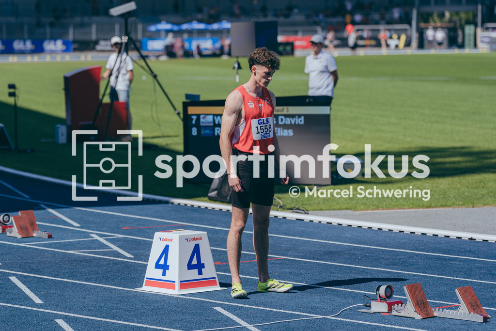 Deutsche Meisterschaften U20 / U16 2026 | Jannis Dettner, LG Olympia Dortmund, 1558, 400-Meter-Lauf, Deutsche Meisterschaften der U20 &amp; U16 2026, Lohrheidestadion Bochum-Wattenscheid, 10.07.2026. Foto: Marcel Schwering / sportimfokus - Realisiert mit Pictrs.com