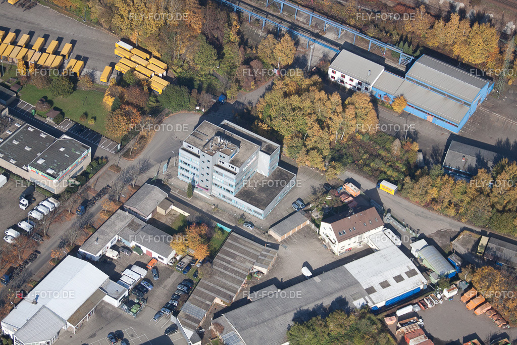 Karlsruhe, Maybachstr | Luftbild: Karlsruhe, Maybachstr im Ortsteil Durlach in Karlsruhe im Bundesland Baden-Württemberg in Deutschland. Foto: IMG_35055.jpg vom 31.10.2010 durch Werner Riehm/FLY-FOTO.de - Realisiert mit Pictrs.com