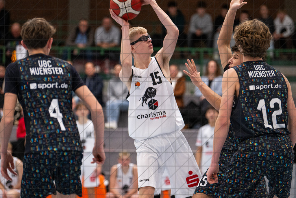 JBBL 24/25 | 23.11.2024 | Charisma Young Bulls vs. UBC Münster  | JBBL 24/25 | 23.11.2024 | Charisma Young Bulls vs. UBC Münster - - - - - CREDIT, www.bullenfotos.de, Martin König, Hörner Weg 40, D-49078 Osnabrück, +4917663732967, Nutzung und Weitergabe nur zu den vereinbarten Zwecken. Presseanfragen an Urheber. Alle Rechte beim Urheber. - - - - - - Realisiert mit Pictrs.com