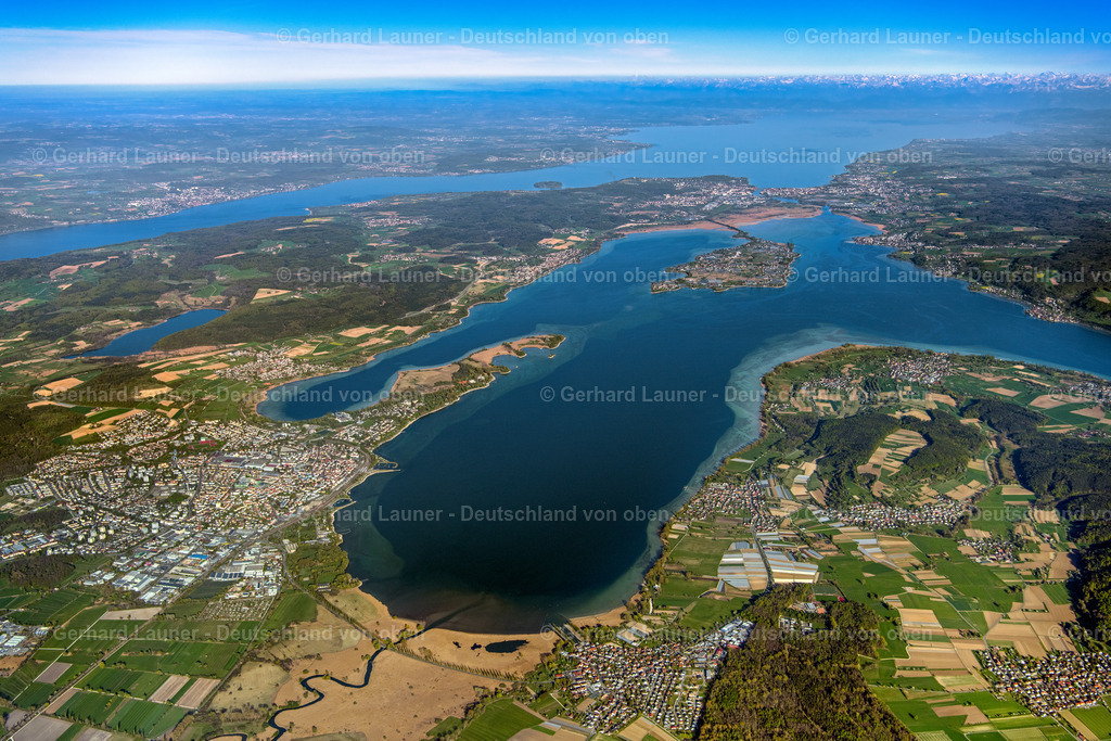 4024018 | STECKBORN 15.04.2020 Uferbereichs- Landschaft am Gebiet der Seenkette Untersee am Bodensee in Steckborn im Kanton Thurgau, Schweiz. // Waterfront landscape on the lake Untersee on Bodensee in Steckborn in the canton Thurgau, Switzerland. Foto: Gerhard Launer