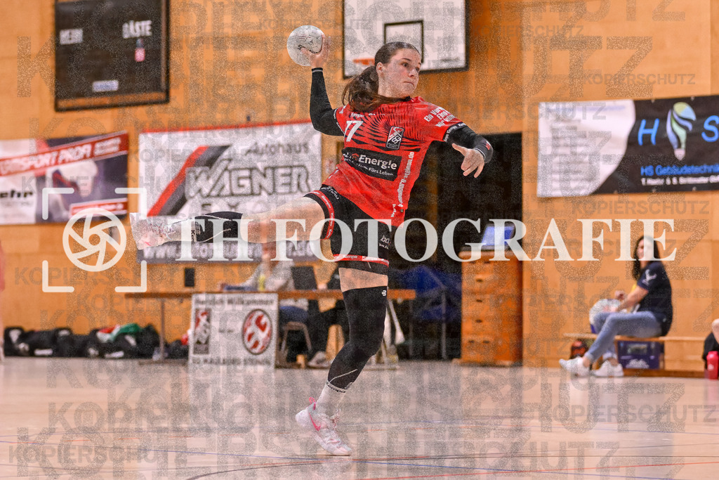 GER, SG Maulburg/Steinen - HSG Dreiland, Frauen-Handball, Oberliga Suedbaden, 3. Spieltag, Saison 2024/2025, 12.10.2024 | Sharena Hasler (SG Maulburg/Steinen, #77)GER, SG Maulburg/Steinen - HSG Dreiland, Frauen-Handball, Oberliga Suedbaden, 3. Spieltag, Saison 2024/2025, 12.10.2024Foto: TH Fotografie/Thomas Hess