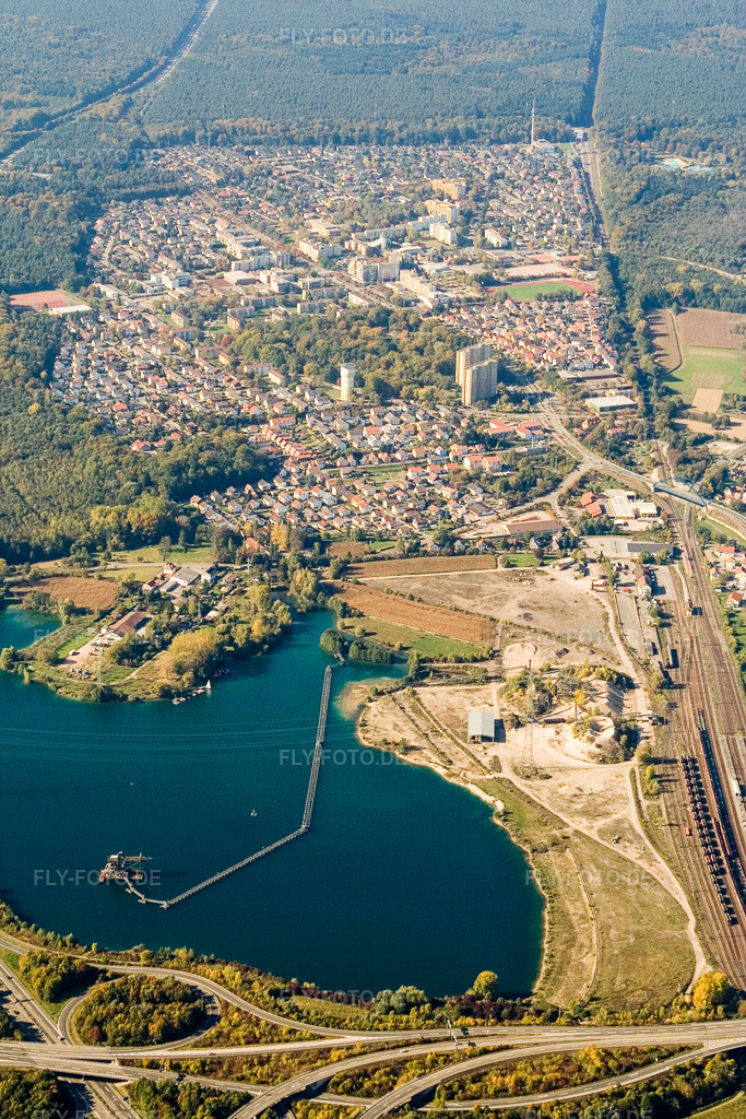 Luftbild: Dorschberg in Wörth am Rhein im Bundesland Rheinland-Pfalz in Deutschland. Foto: IMG_8733.jpg vom 14.10.2007 durch Werner Riehm/FLY-FOTO.de