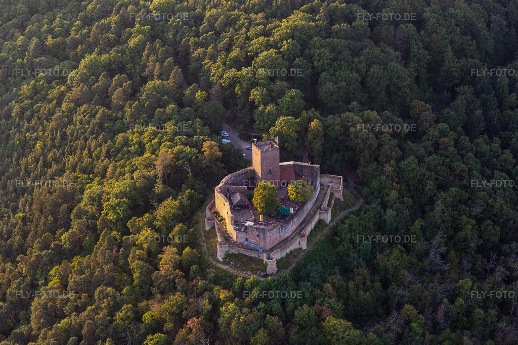 Burg Landeck bei Klingenmünster | Luftbild: Burg Landeck bei Klingenmünster in Klingenmünster im Bundesland Rheinland-Pfalz in Deutschland. Foto: IMG_134208.jpg vom 28.08.2022 durch ©2025 Werner Riehm fly-foto.de/copyright - Realisiert mit Pictrs.com