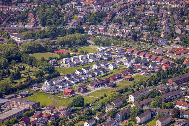 Hamm220504290 | Luftbild, Wohnsiedlung Neubaugebiet Auf dem Beisenkamp, Clementine-Röper-Straße und Johanna-Schwering-Straße, Mitte, Hamm, Ruhrgebiet, Nordrhein-Westfalen, Deutschland