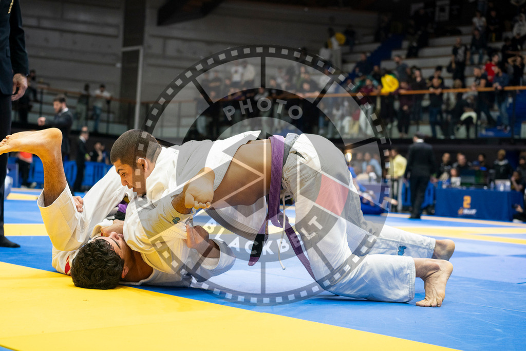 20240123PBB02138 | Fighters compete during the second day of the IBJJF European Championship in Paris, France, on January 23, 2024.