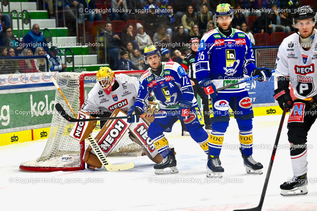 EC IDM Wärmepumpen VSV vs. Pioneers Vorarlberg | #26 Guus van Nes EC VSV, #72 John Hughes EC VSV, #31 David Madlener Pioneers Vorarlberg,  EC IDM Wärmepumpen VSV vs. Pioneers Vorarlberg, EC IDM Wärmepumpen VSV vs. Pioneers Vorarlberg am 03.10.2025 in Villach (Stadthalle Villach), Austria, (Photo by Bernd Stefan)