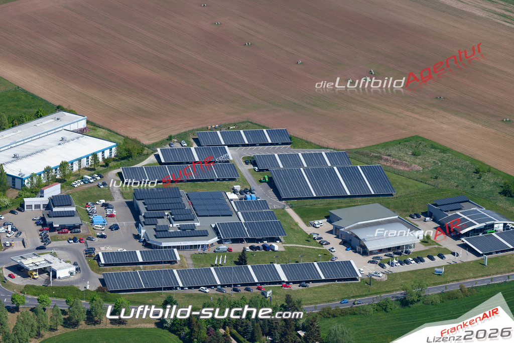 aktuelles Luftbild von  Hildburghausen - Luftaufnahme wurde 2018 von https://frankenair.de mittels Flugzeug (keine Drohne) erstellt.