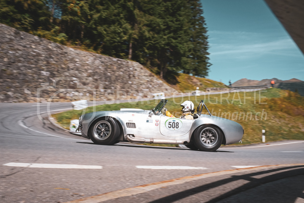 21. Arosa ClassicCar 2025 - 6. =September= 2025 | Thomas Kern aus Zumikon (SUI) in einem Shelby Cobra 427 S/C aus dem Jahre 1966 mit Startnummer 508 am Arosa ClassicCar 2025 in der Kategorie Competition..@arosaclassiccar, @arosa.official, #arosaclassiccar, #arosa, #76curves, #classiccarBild: Sportfotografie Markus Aeschimann | www.markus-aeschimann.ch - Realisiert mit Pictrs.com